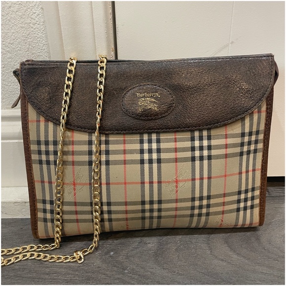 Burberry VIntage Nova Check Clutch Crossbody Shoulder Bag - Picture 3 of 12